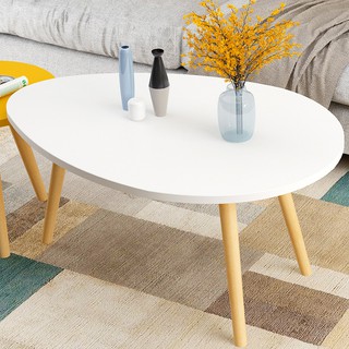 Bàn trà, Bàn sofa gỗ phong cách Bắc Âu hình oval FNL-55