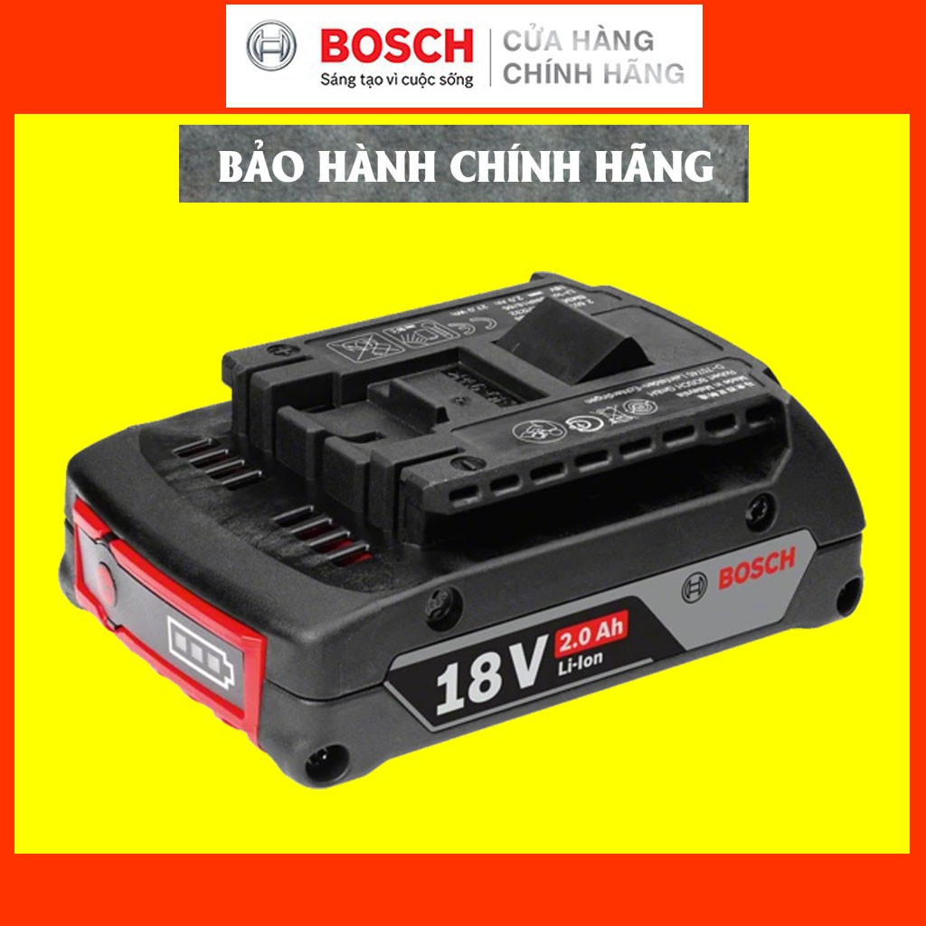 [CHÍNH HÃNG] Bộ Nguôn Pin Bosch GBA 18V 2.0Ah (1600A001CG), Giá Đại Lý Cấp 1, Bảo Hành Tại TTBH Toàn Quốc