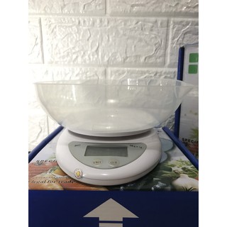 ❤️Tặng Pin❤️ Cân điện tử electronic kitchen 5kg Có khay đựng nguyên liệu