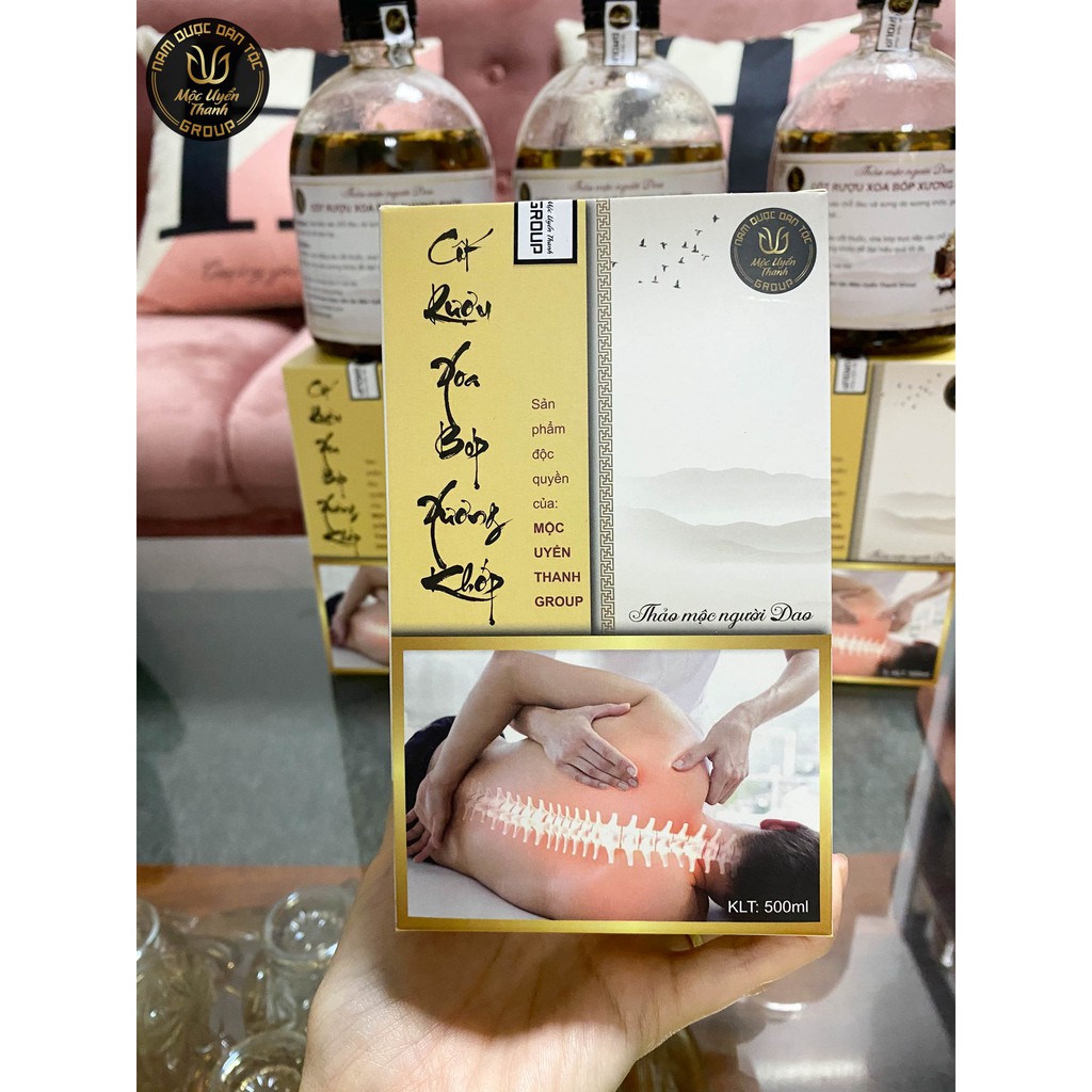 Rượu xoa bóp đau nhức xương khớp Mộc Uyển Thanh 500ml
