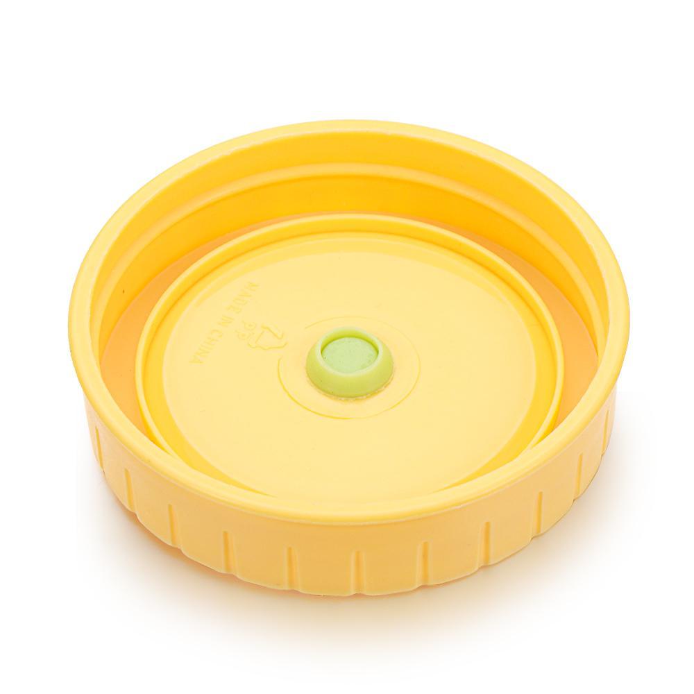 CLEVER Bộ 1 / 4 Nắp Đậy Lọ Thủy Tinh Chống Rò Rỉ Họa Tiết Mason Dễ Thương