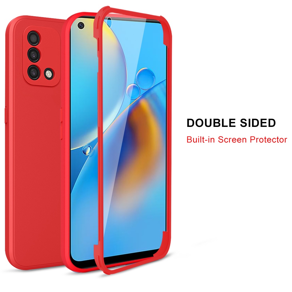 Ốp Điện Thoại Silicone 360 Độ Cho OPPO A74 A54 A93 A55 A94 A5 A9 2020 A16 Realme 8 Pro° Ốp Bảo Vệ Camera Trước Toàn Diện Thiết Kế Dễ Thương