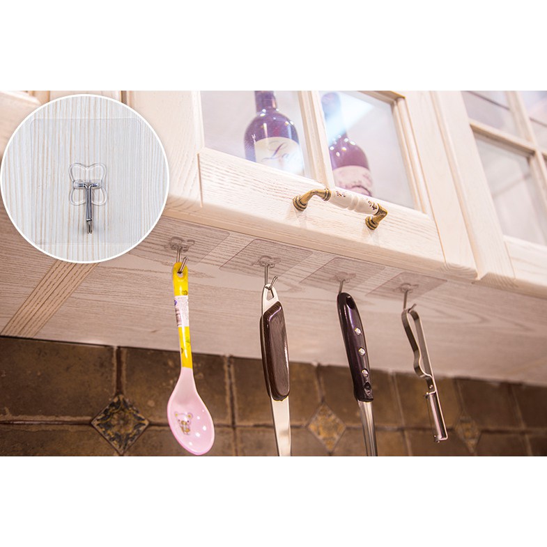 Móc dính treo đồ loại dày chịu lực 15kg