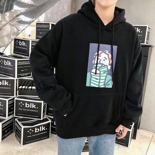 ÁO KHOÁC HOODIE - MÀU ĐEN - UNISEX