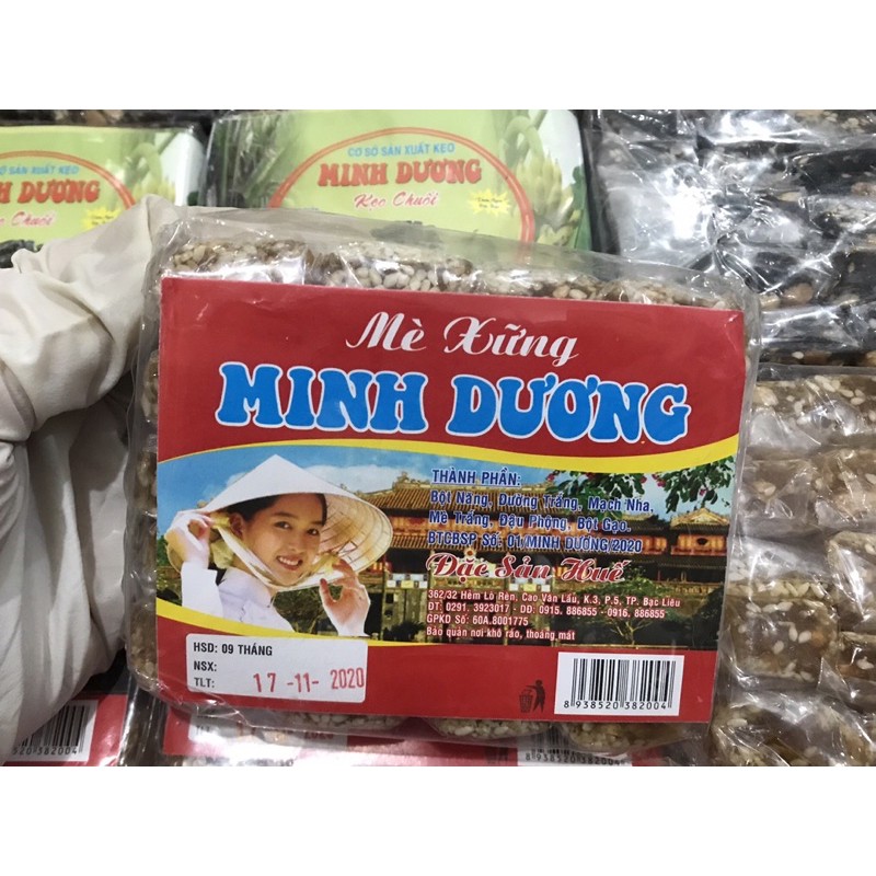 Mè Xửng/ Kẹo Chuối Minh Dương Gói 200g