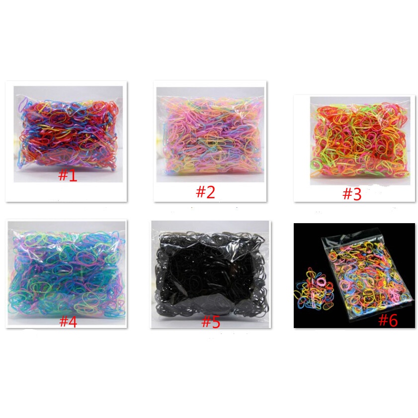 500 Dây Buộc Tóc Cao Su Co Giãn Giá Đỡ