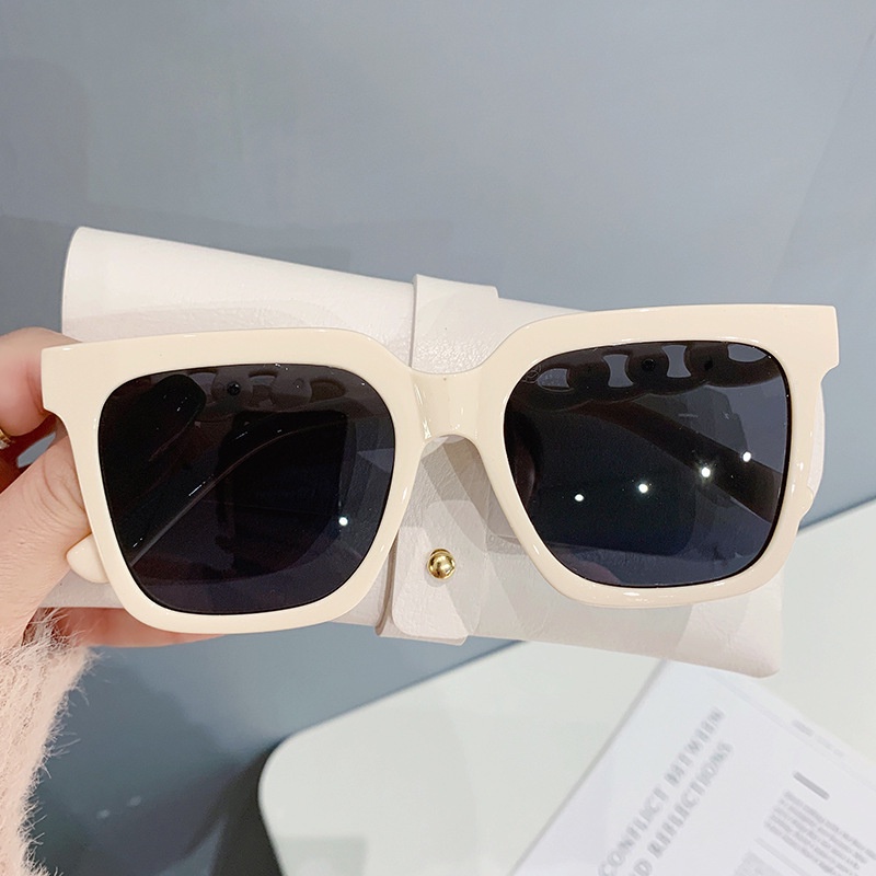 Kính Mát Gọng Vuông Họa Tiết Da Báo Phong Cách retro Thời Trang Cho Nữ