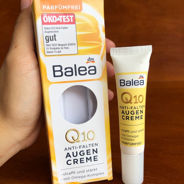 Kem chống nhăn chống lão hóa mắt Balea Q10