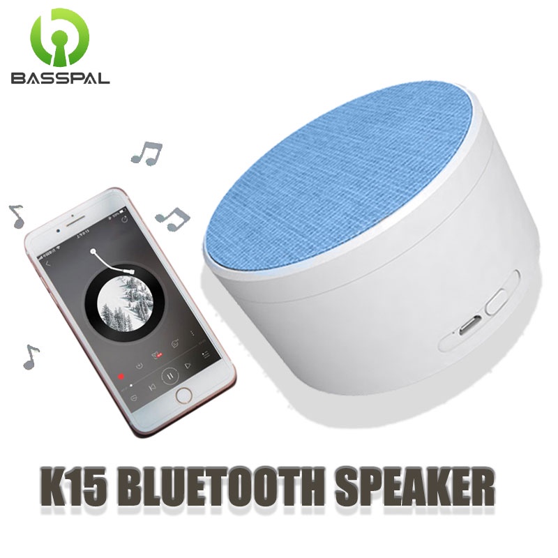 Loa bluetooth không dây mini Basspal kết nối với điện thoại/laptop thiết kế di động sử dụng trong nhà và ngoài trời