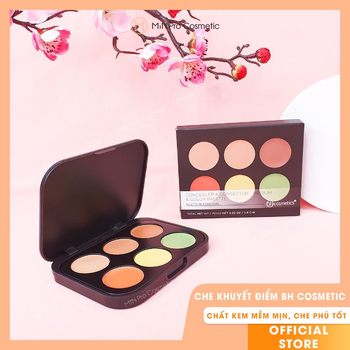 Che khuyết điểm BH Cosmetics Concealer & Corrector 6 ô