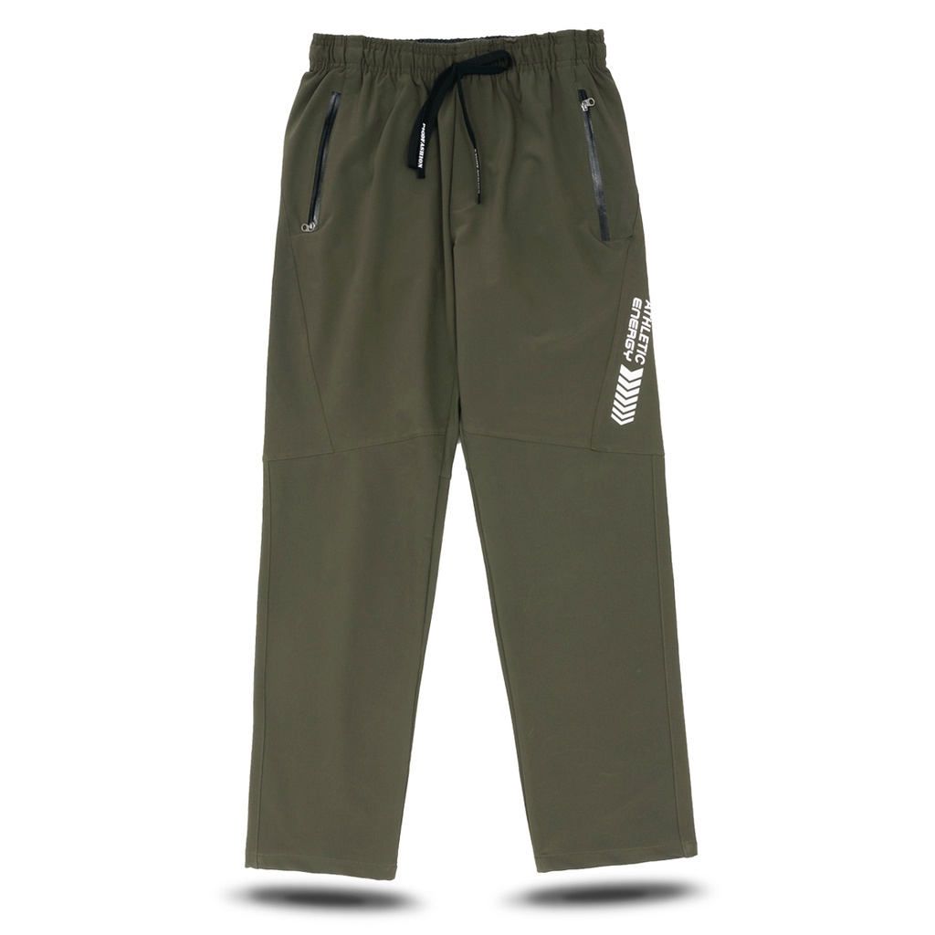 Quần dài thể thao nam chất dù co giãn AMANBASIC AMFP02