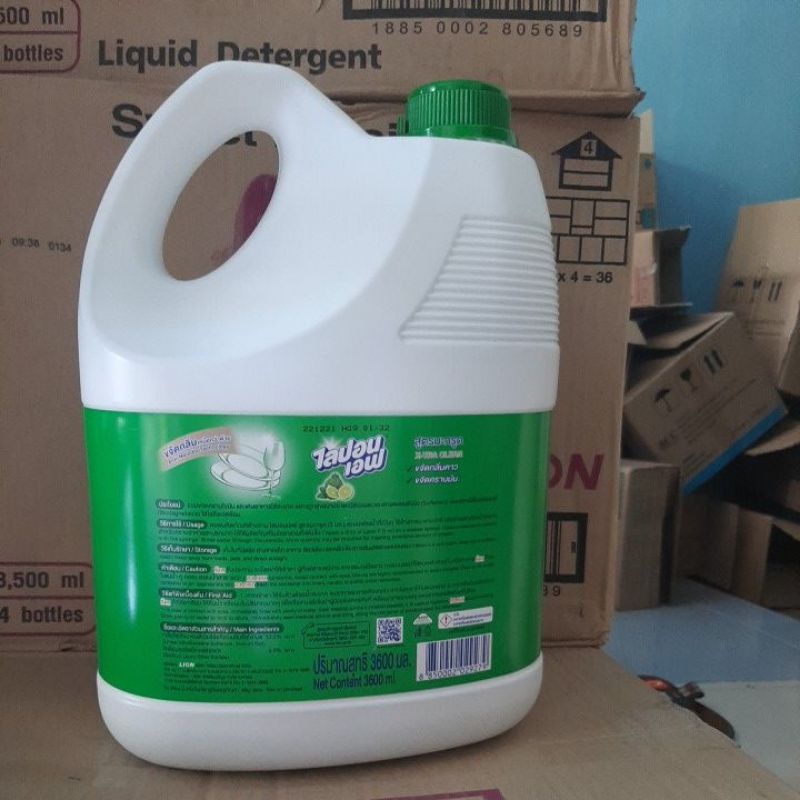 Nước rửa chén lipon hương chanh 3600ml Thái Lan