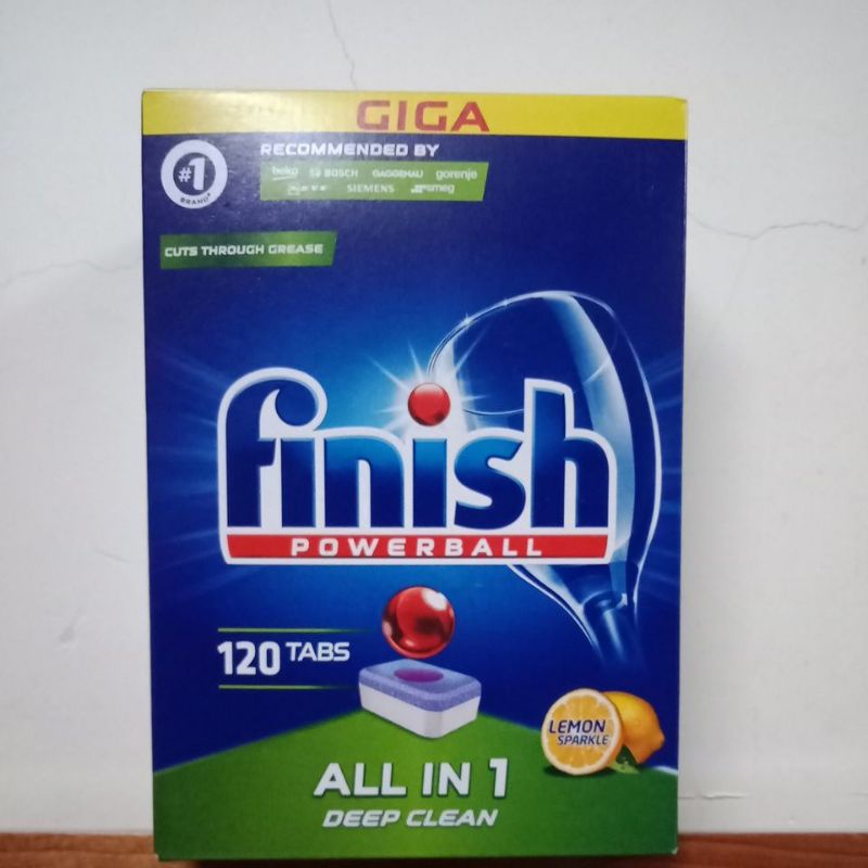 viên rửa bát finish allin1( viên tổng hợp 6 trong 1)