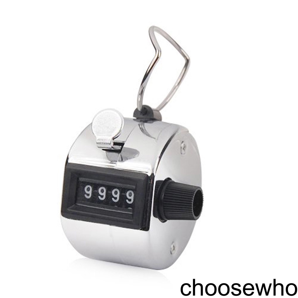 Bộ đếm thủ công chữ số dạng bấm cầm tay bằng crom cho người chơi golf