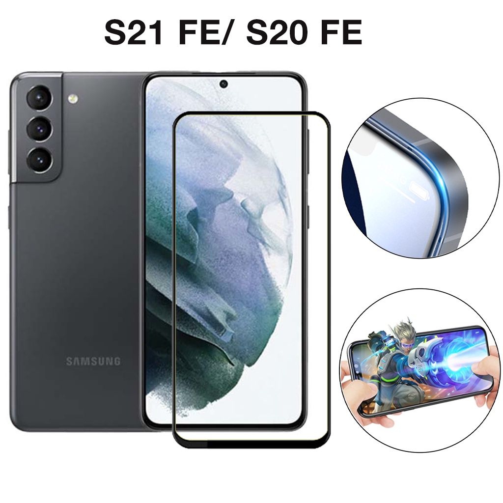 Kính cường lực samsung S20 Fe S21Fe S20Fe S21 full màn cao cấp chống trầy xước màn tặng kèm khăn lau màn hình Kính [9D]