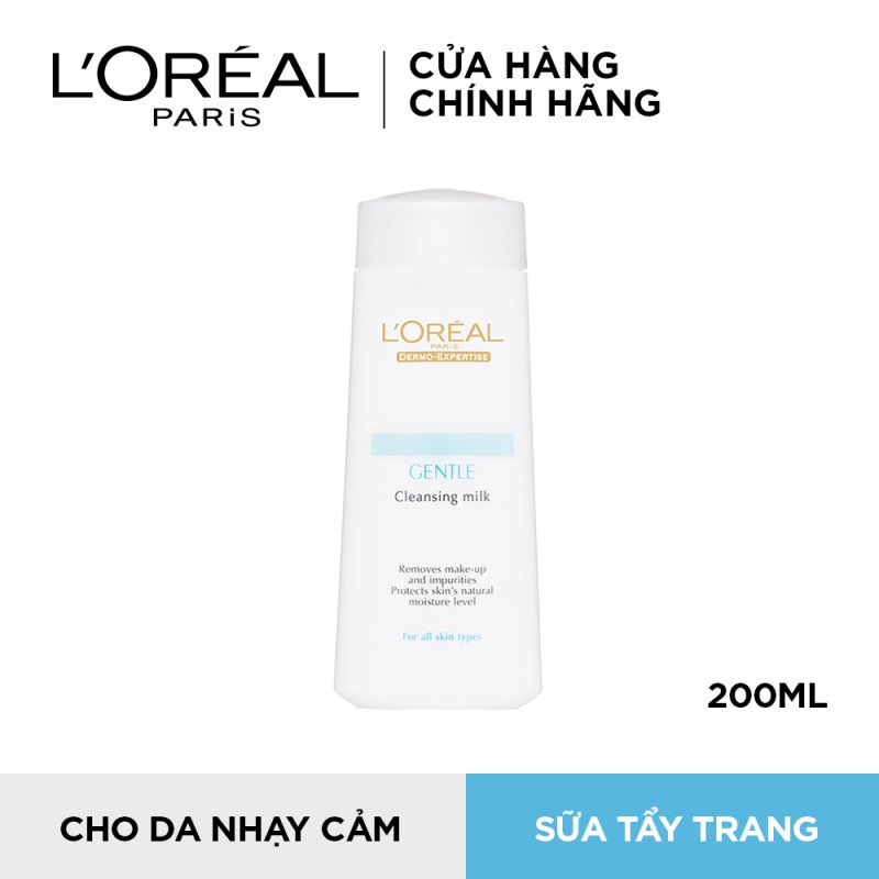 Sữa tẩy trang L'Oreal Paris Dermo Expertise Gentle Cleansing Milk 200ml