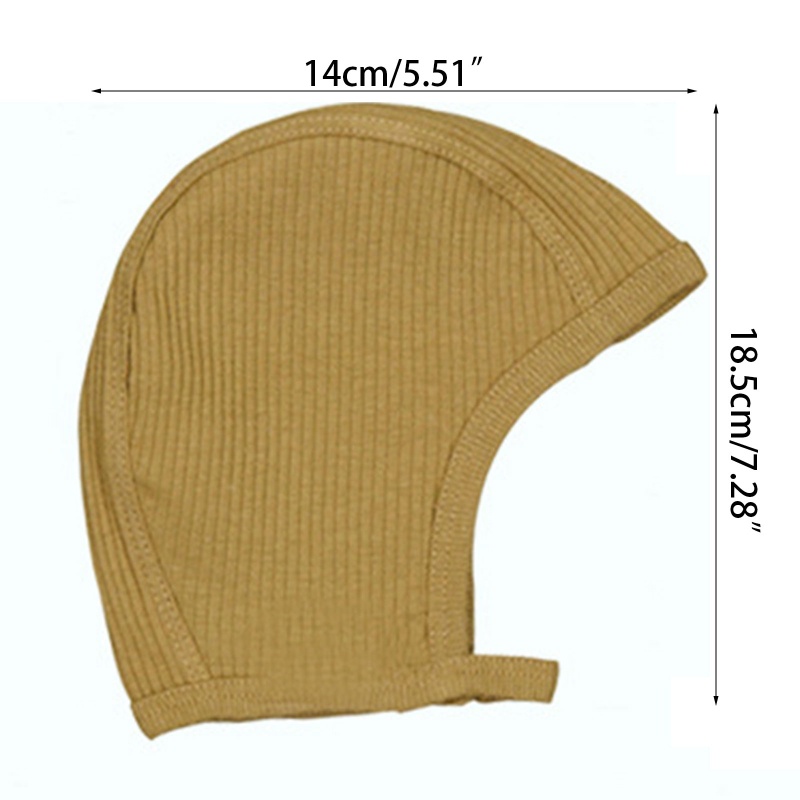 Mũ Trùm Đầu Bằng Cotton Mềm Mại Đáng Yêu Cho Bé Sơ Sinh
