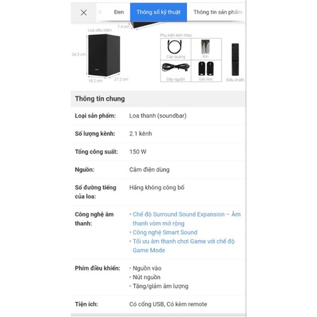 Loa thanh Soundbar Samsung T420 có bluetooth - Bảo hành chính hãng 12 tháng.