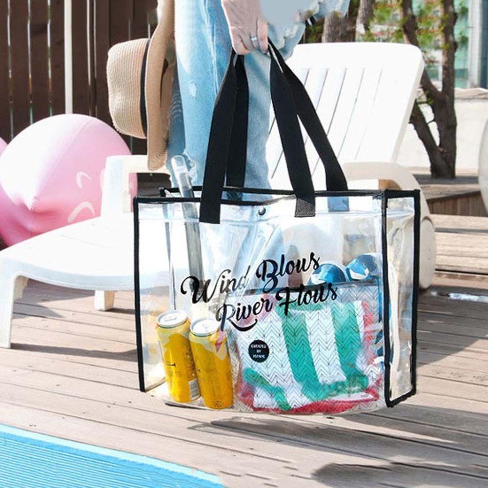Túi Đeo Vai Bằng PVC Trong Suốt Thiết Kế Đơn Giản Thời Trang Mùa Hè