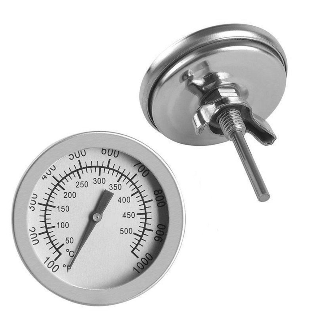 Nhiệt Kế 50-500 Độ Bằng Thép Không Gỉ Chuyên Dụng Cho Lò Nướng BBQ