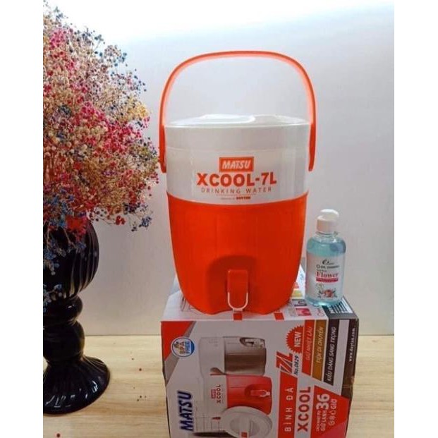 BÌNH ĐÁ GIỮ NHIỆT CÓ VÒI MATSU XCOOL DUY TÂN 7 lít