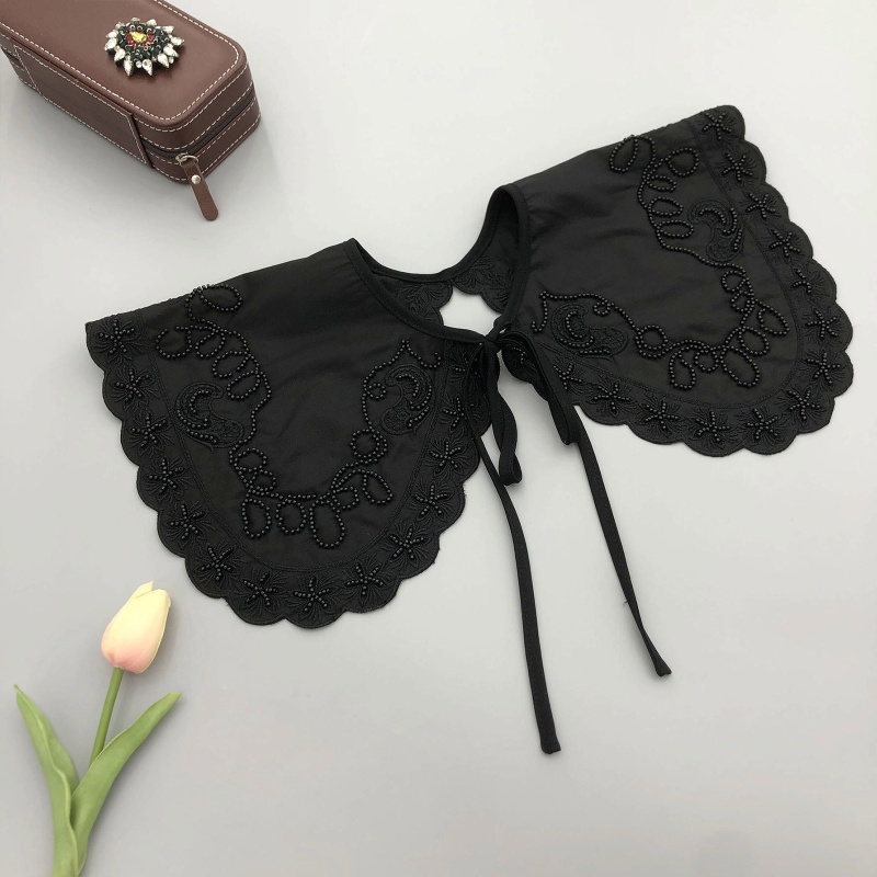 Cổ Áo Rời Thêu Họa Tiết Kiểu Hán Phục Thời Trang Cho Nữ