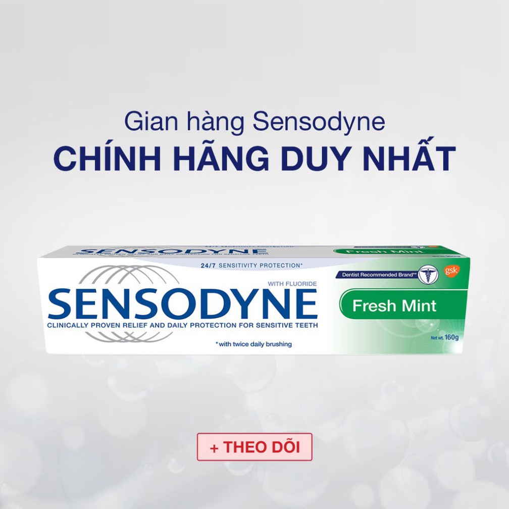 [Mã FMCG8 - 8% đơn 250K] Kem Đánh Răng Sensodyne Fresh Mint 160G