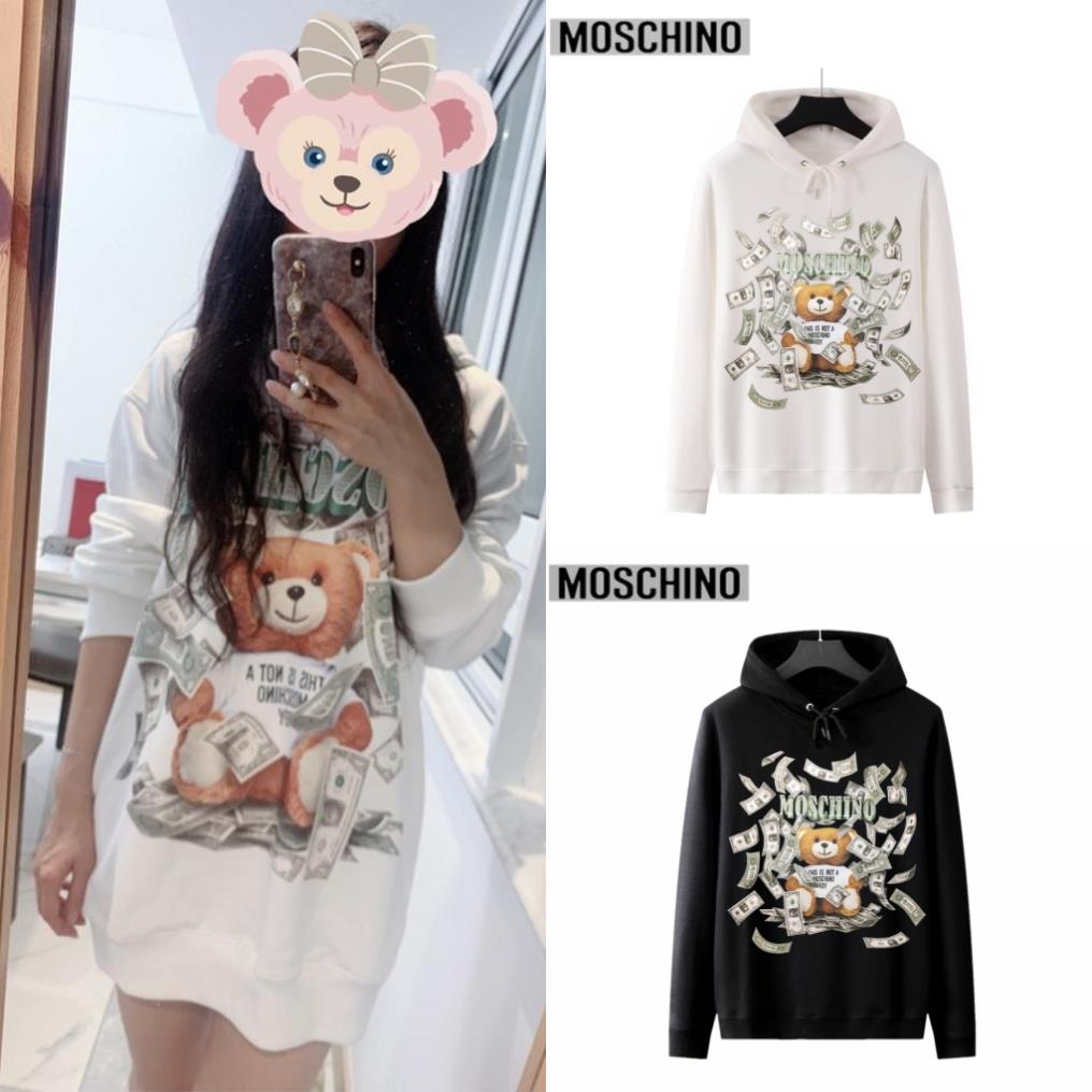 Áo Hoodie Moschino In Chữ Thời Trang Cho Cặp Đôi # 112 !