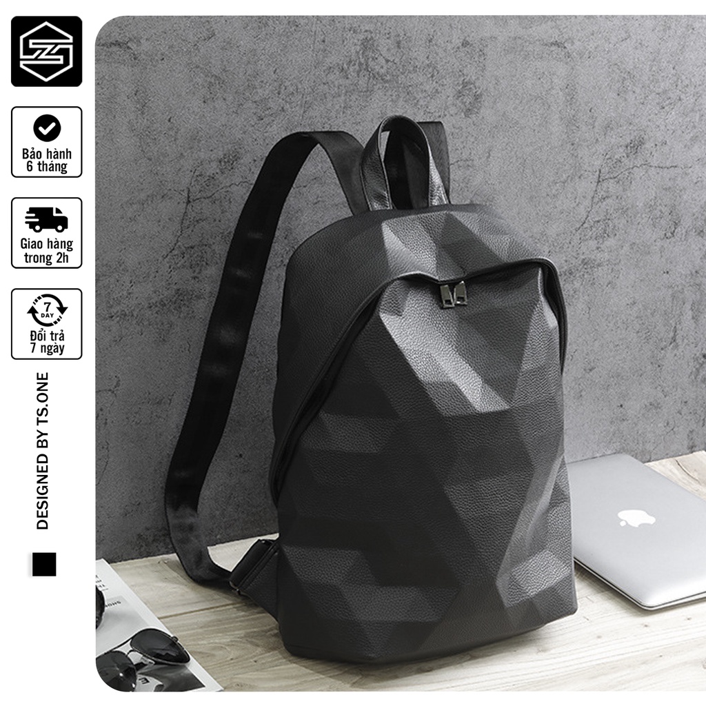 Balo da nam nữ unisex cao cấp TS.ONE đựng laptop 15,6 inch thời trang phù hợp sinh viên đi học đi chơi đi làm du lịch ph