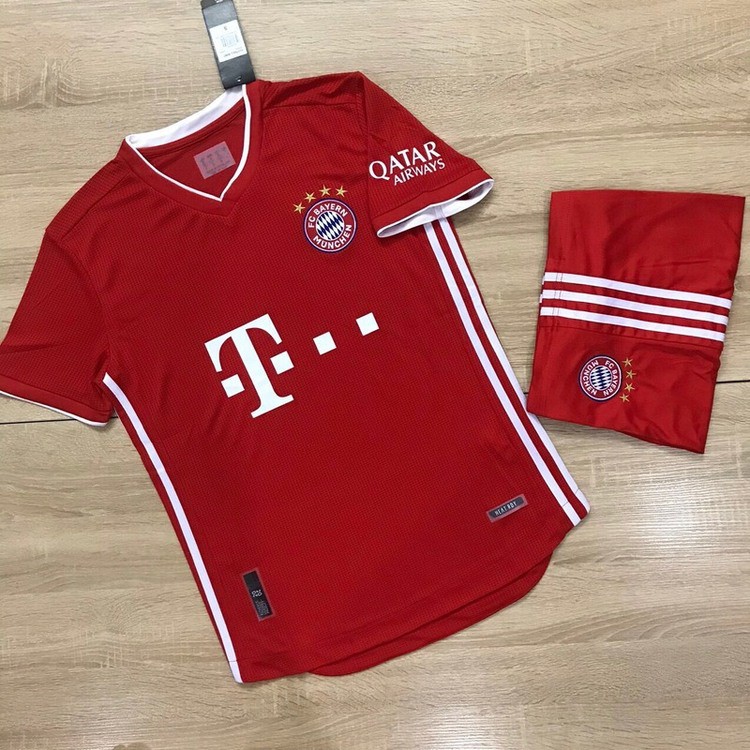 Quần Áo Đá Bóng Bayern Munich Màu Đỏ  PP Bởi Be Happy Sport