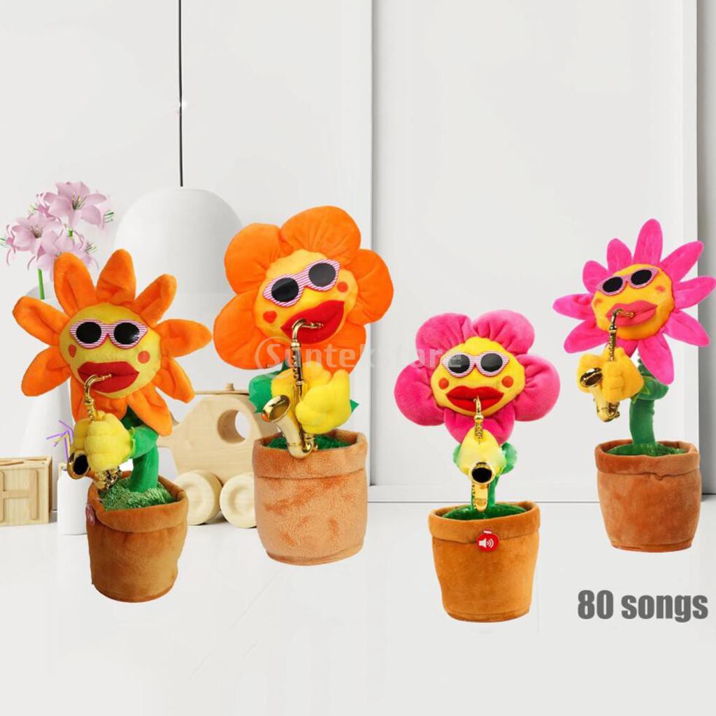[Kloware] Búp Bê Nhồi Bông Hoa Hướng Dương Biết Hát Nhảy Múa Có