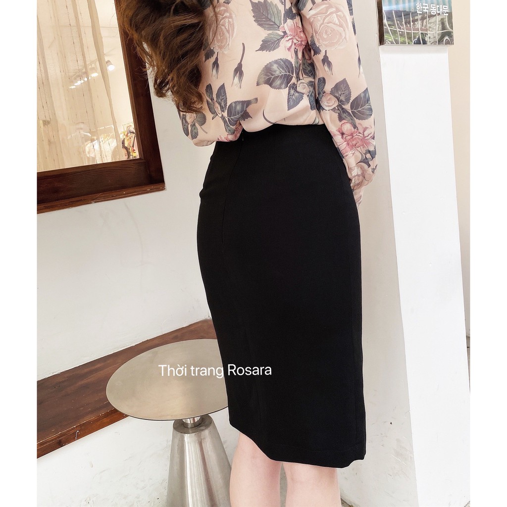 [Mã WASKT304 giảm 15% tối đa 30K đơn 99K] Chân váy bút chì xẻ công sở nữ đẹp Rosara SP95 | BigBuy360 - bigbuy360.vn