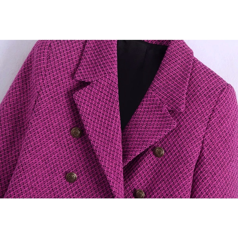 Sẵn áo L áo blazer dáng ngắn xuất dư Zr mix chân váy da Zr KÈM ẢNH THẬT