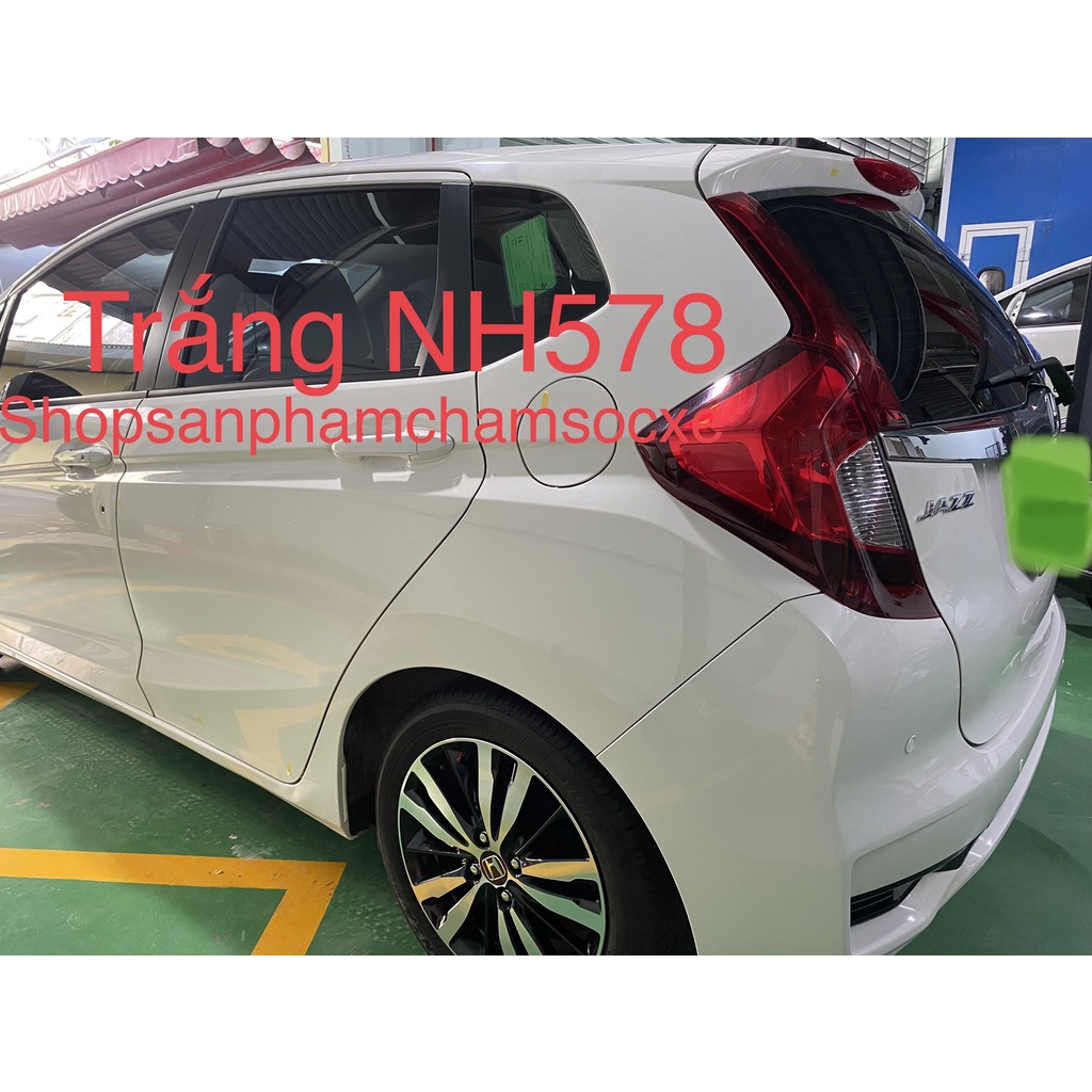 Trắng NH578 honda jazz - Màu ô tô 1k solid lon 1kg và 0.5kg