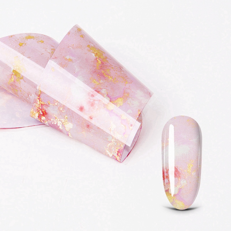 Nhãn dán móng tay họa tiết sơn cầu vồng bằng giấy chất lượng cao