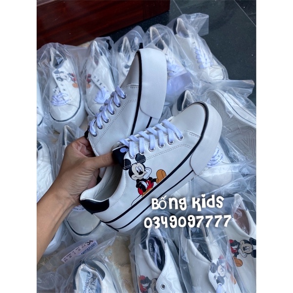 Giày Sneakers Mickey Chunny Trắng Lèties(có lỗi)