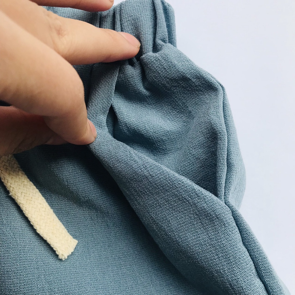 Quần Ngố Có Gắn Dây Cho Bé Trai Bé Gái Chất Đũi Tôn Dáng Phong Cách Size 10-35kg