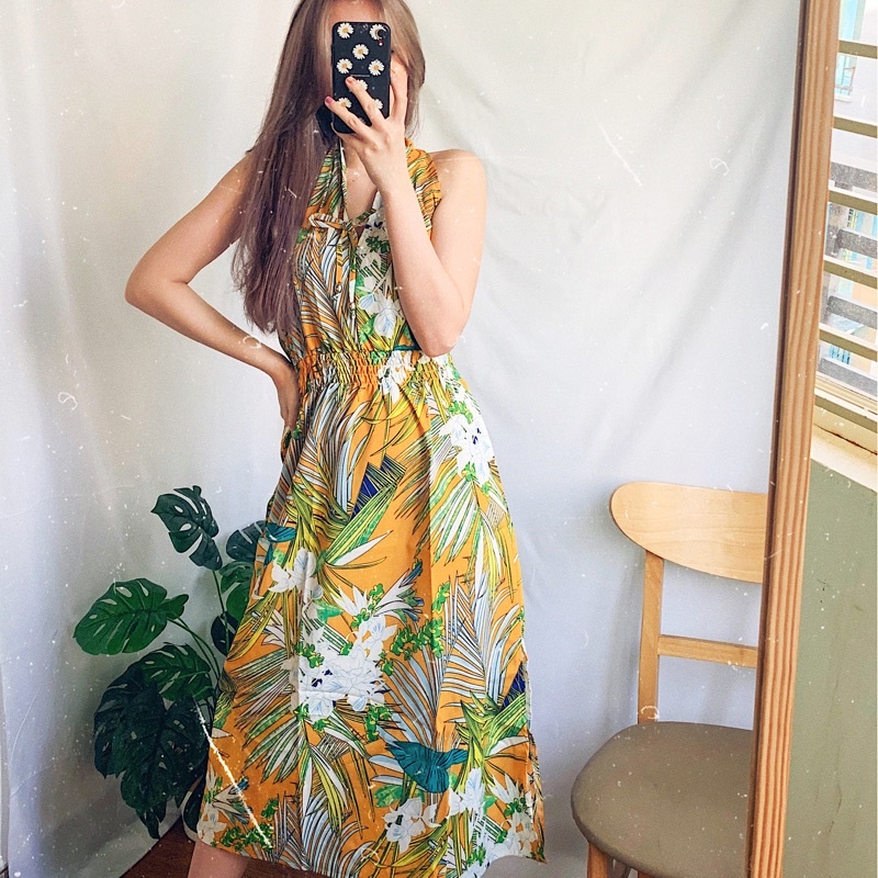 Đầm maxi hoạ tiết cổ điển | BigBuy360 - bigbuy360.vn