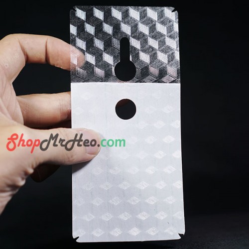 Skin Dán Mặt Sau Lưng Vân 3D Sony Xperia XZ2 - XZ2 Premium - XZ 2 Compact - Carbon, Hình hộp, Vân Nhám, Vân Da