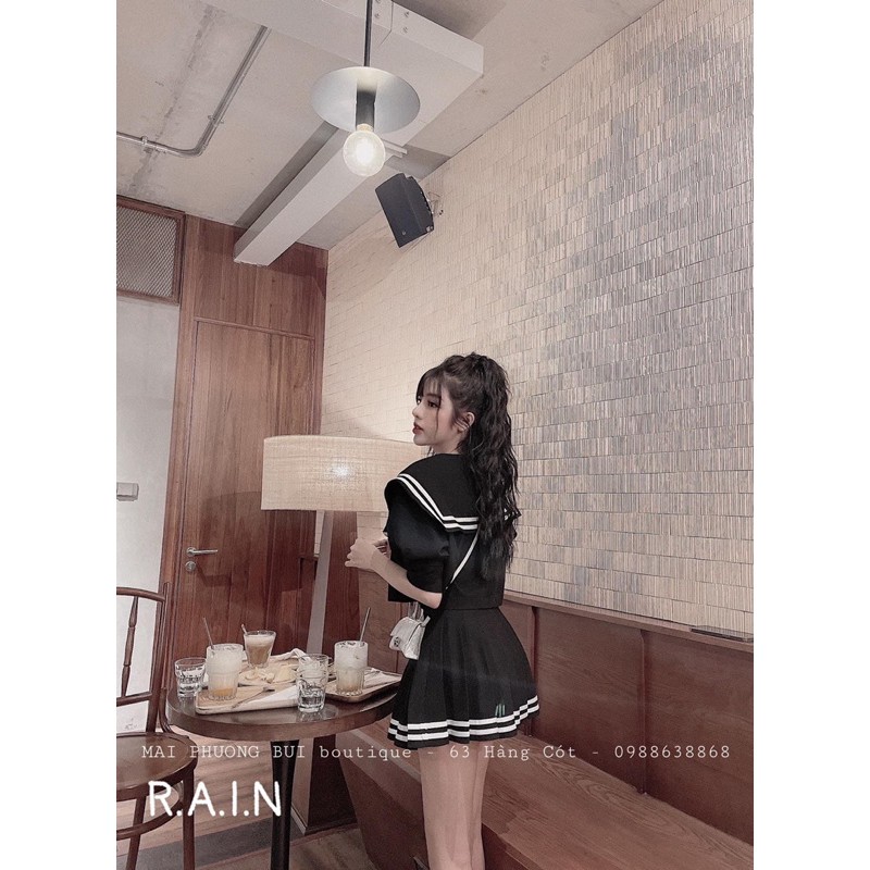 [Mã FAGREEN245 giảm 10% tối đa 30K đơn 99K] sét áo sơ mi thuỷ thủ mix chân váy | BigBuy360 - bigbuy360.vn