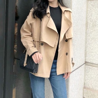 Áo khoác kaki dáng ngắn