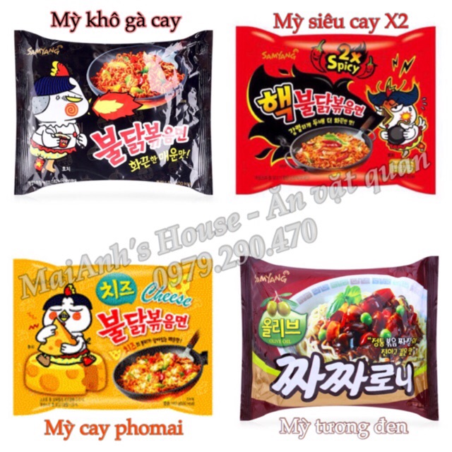 [LẺ] Mỳ cay Samyang Hàn Quốc các loại - thử thách mỳ cay 7 cấp độ | BigBuy360 - bigbuy360.vn