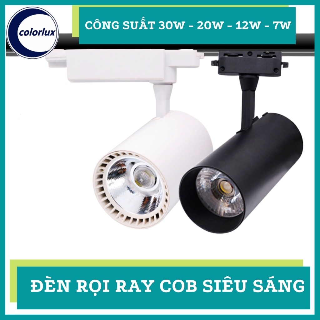 Đèn Rọi Ray COB Colorlux Cao Cấp Siêu Sáng 30w 20w 12w 7w Trang Trí Shop, Rọi Tranh, Bể Cá #denroiray