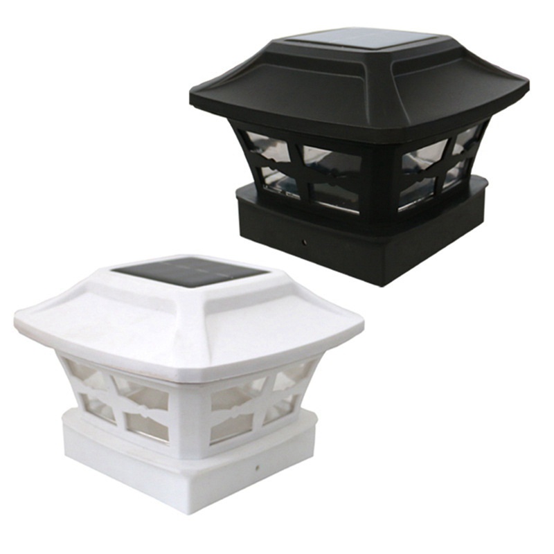 Đèn LED Năng Lượng Mặt Trời 4X4 Inch Gắn Hàng Rào Gỗ Ấm Áp