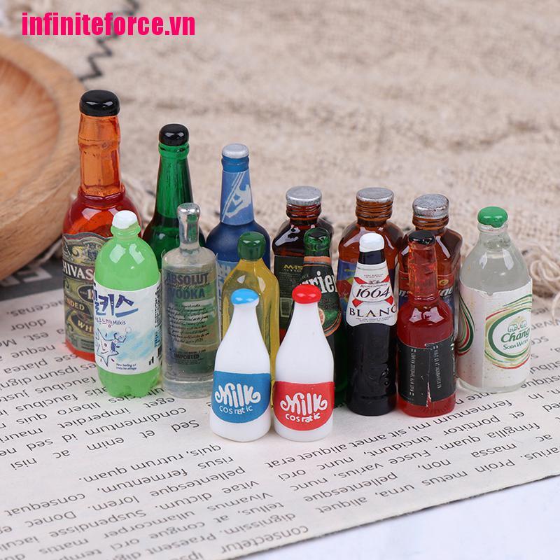 Bộ 5 Bình Nước Mini Tỉ Lệ 1: 12 Trang Trí Nhà Búp Bê