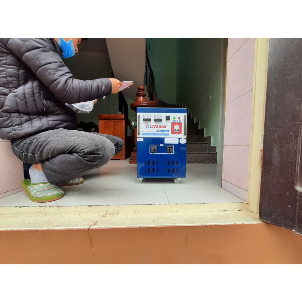 Ổn Áp Litanda 10KVA Dải 90V Thế Hệ Mới 2021