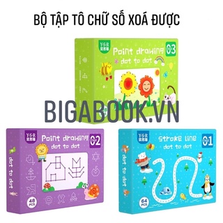 Bộ tập tô chữ số xoá được dot to dot