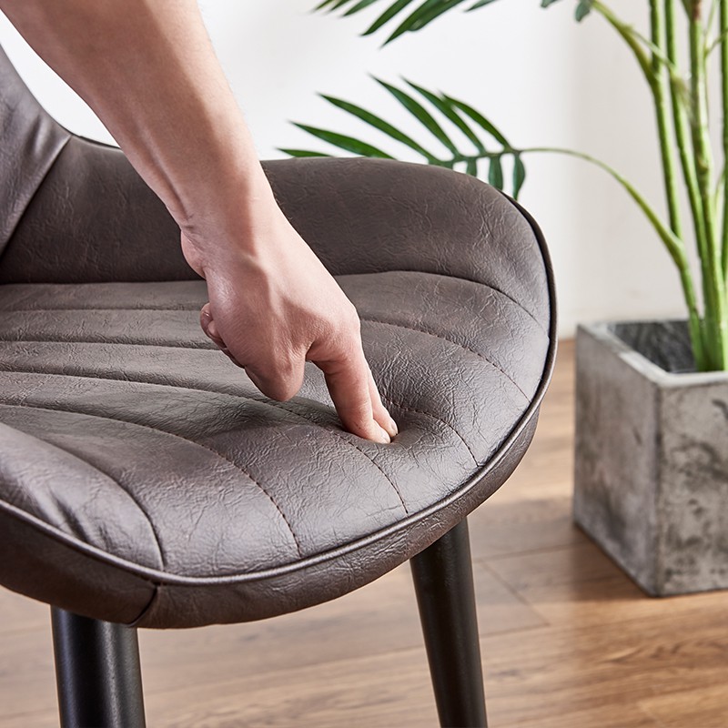 Ghế Loft Vân Sọc Chân Bọc Vàng Nhập Khẩu | BigBuy360 - bigbuy360.vn
