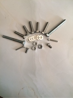 Bu lông, ê cu, long đen 6, 8, 10, 12