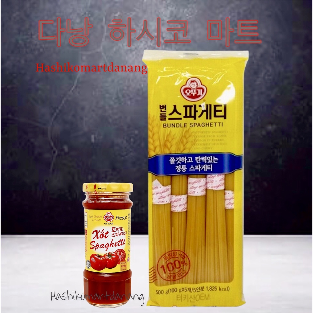 Combo Mì Ý 500g &amp; Sốt Spaghetti Ottogi 220g